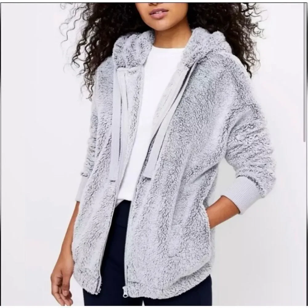 ✨Lou & Grey Orange Cozy Up Zip Sz Small Jacket✨